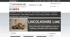 Desktop Screenshot of lincolnshirelime.co.uk