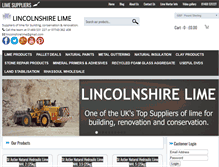 Tablet Screenshot of lincolnshirelime.co.uk